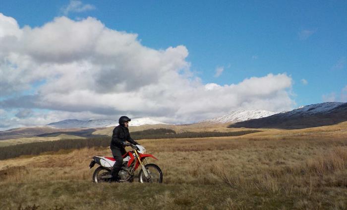 Trail riding in winter